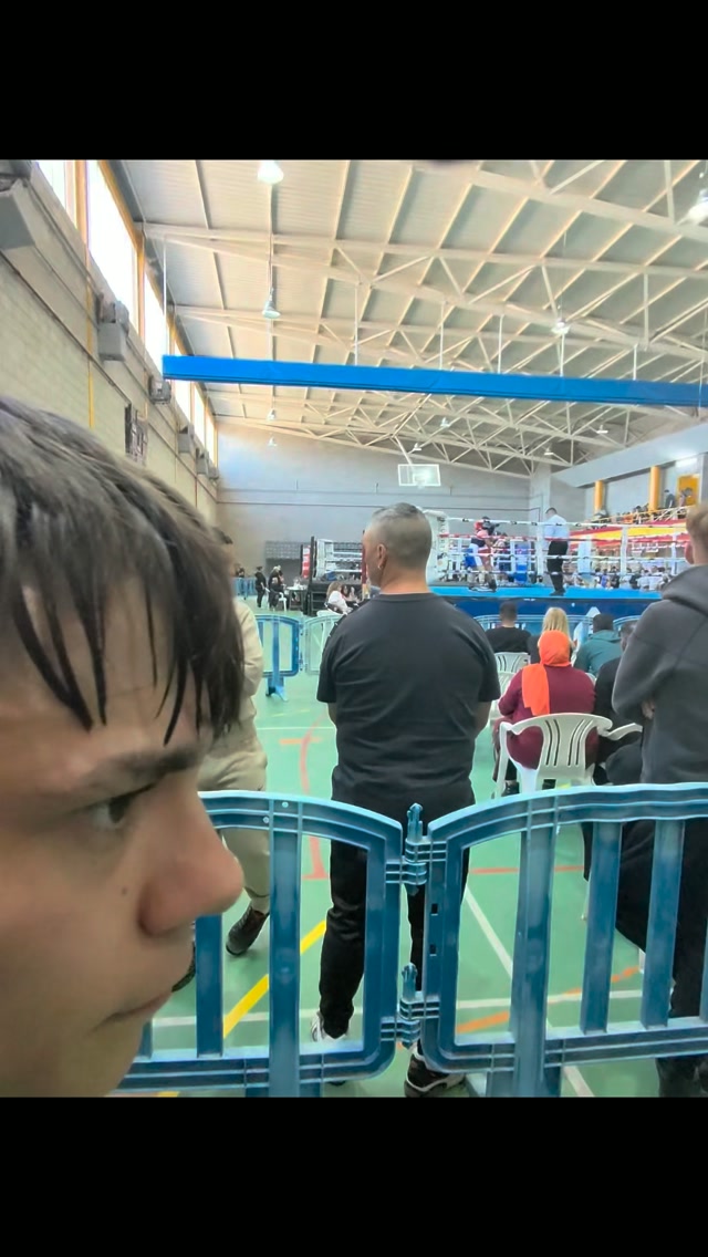 Boxeador durante una sesión de entrenamiento